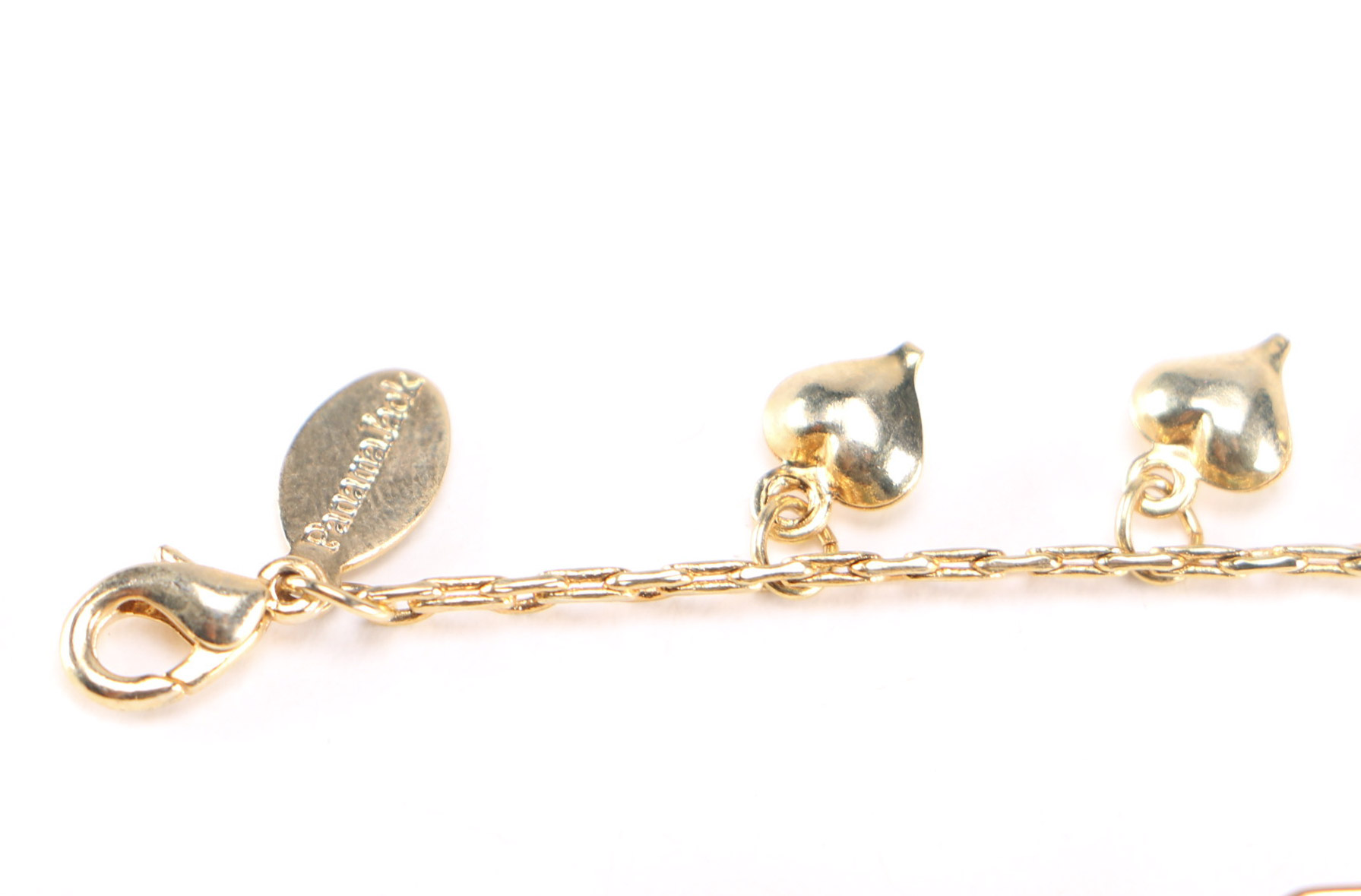 Collection of Gold Toned Metal Bracelets