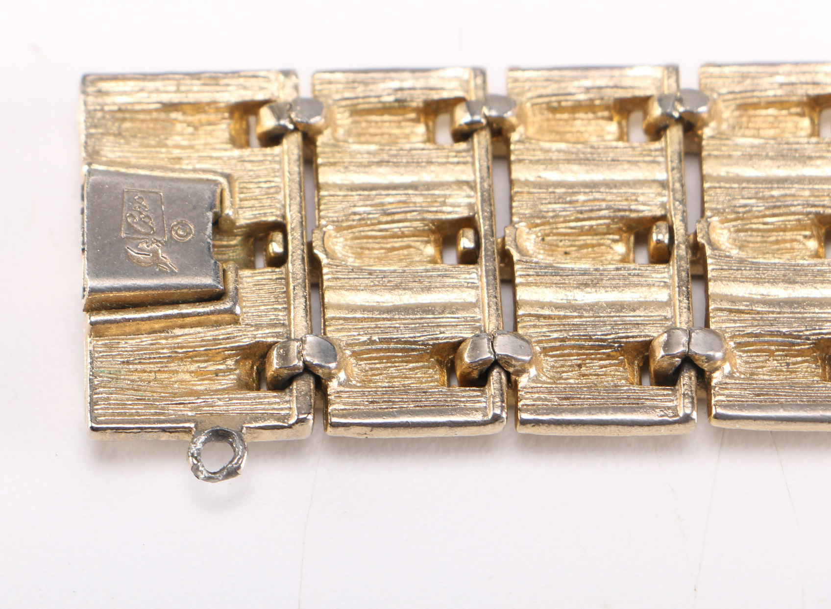 Collection of Gold Toned Metal Bracelets