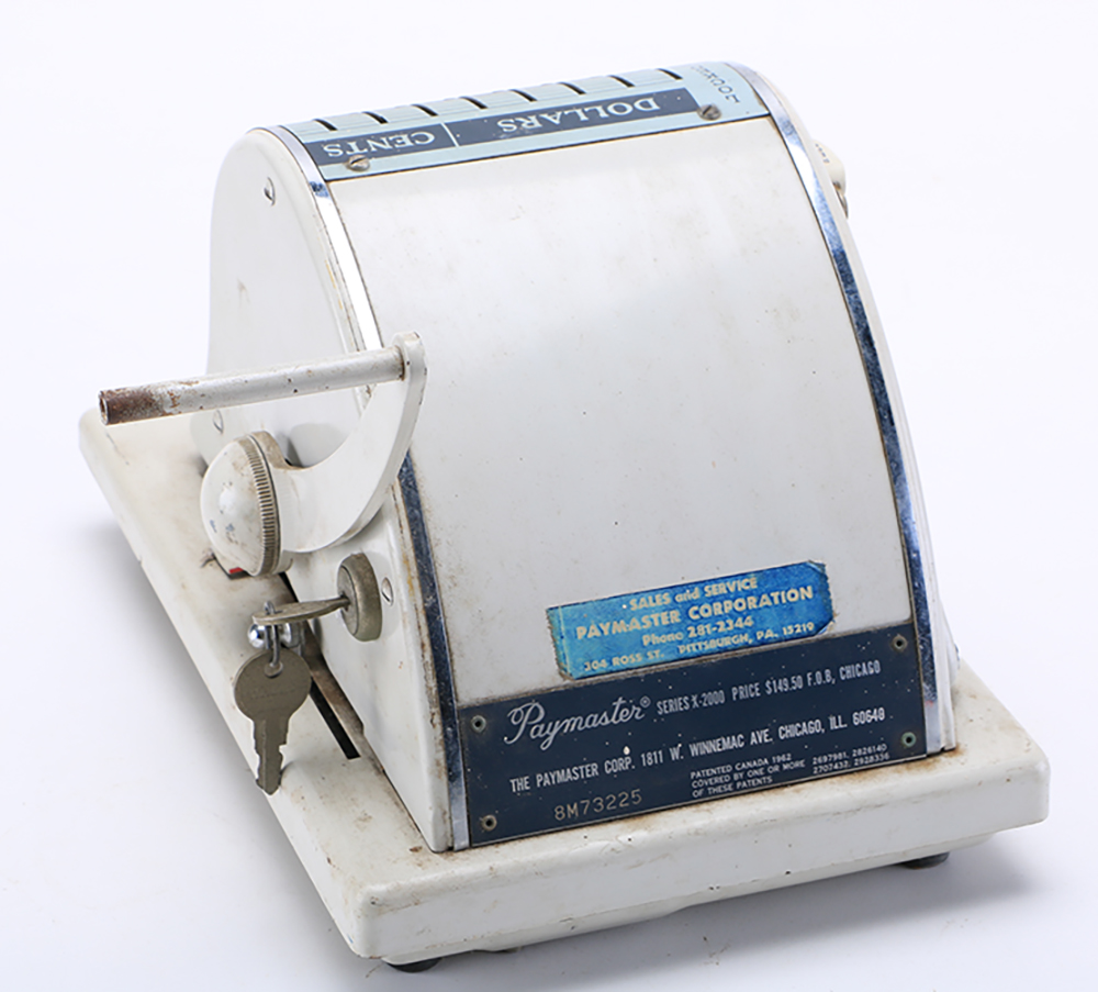 Paymaster Series X-2000 Machine