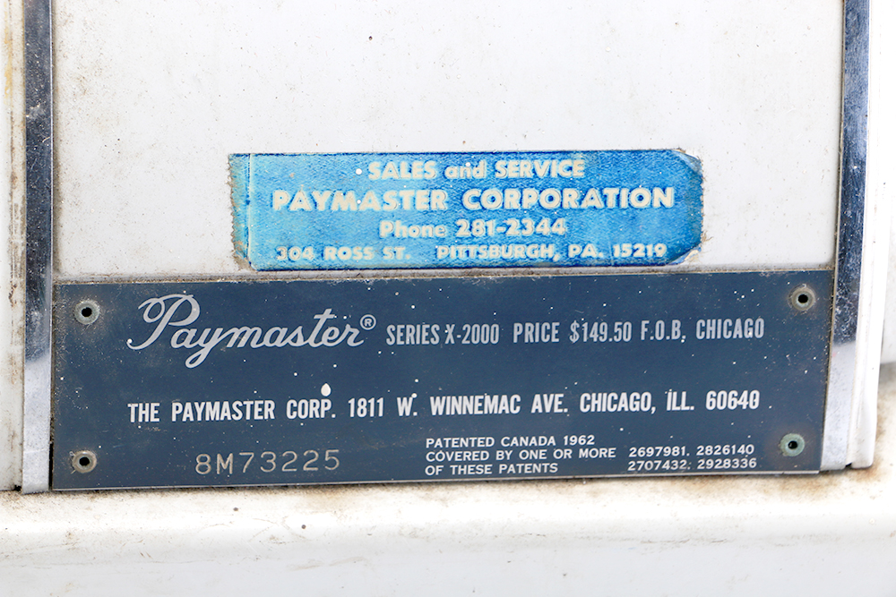Paymaster Series X-2000 Machine