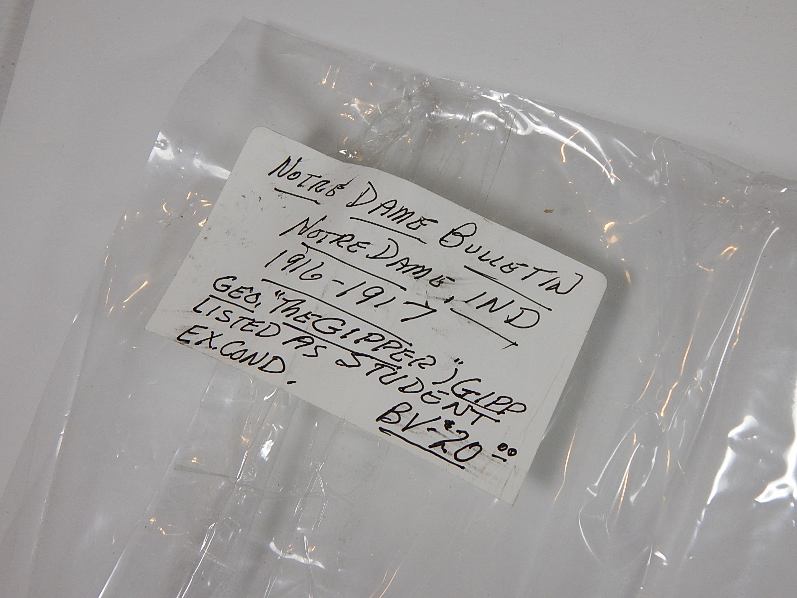 1916 to 1917 Notre Dame "Bulletin" and 1928 Notre Dame Team Photo EBTH