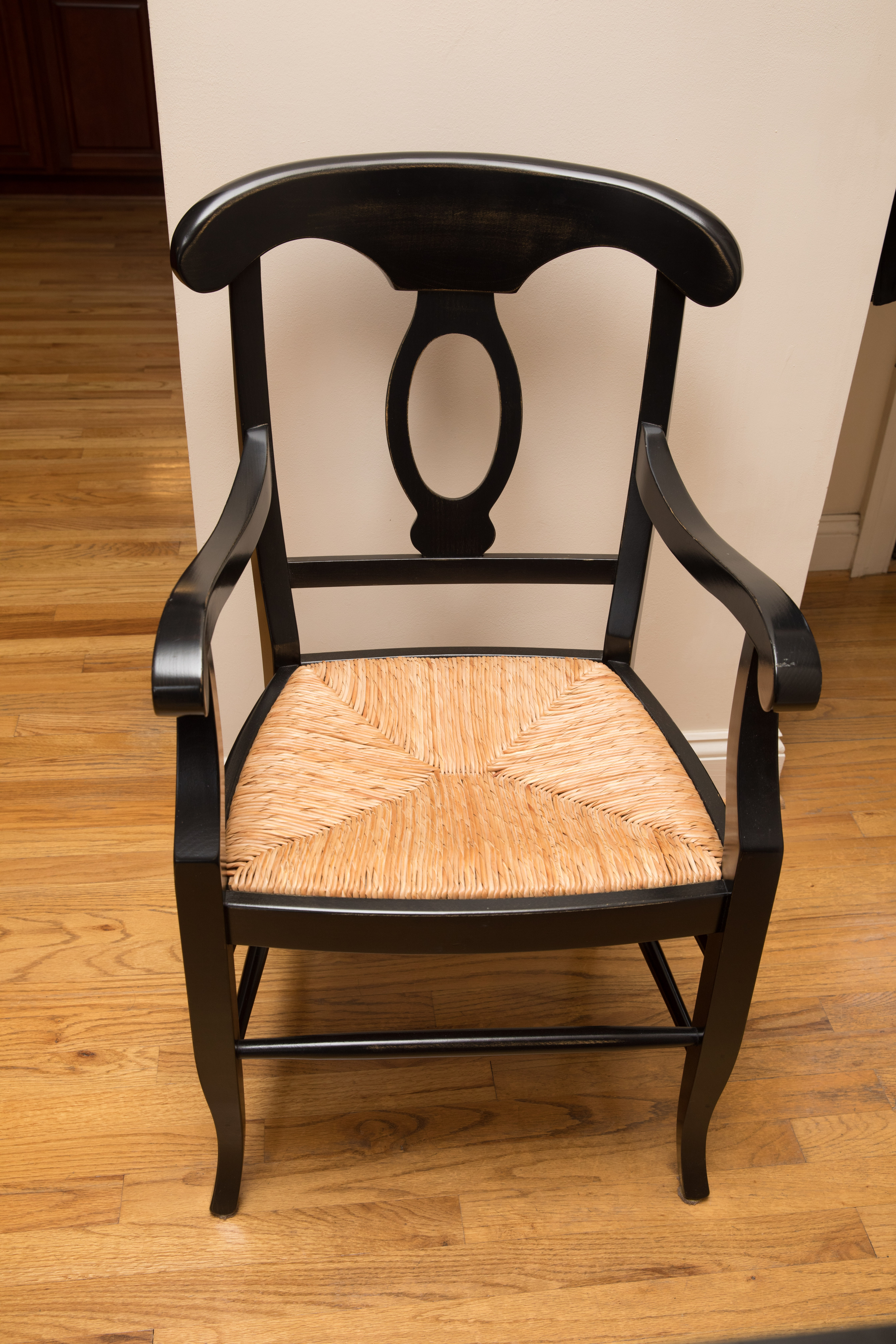 Pottery Barn "Napoleon®" Rush Seat Dining Chair Set of Nine