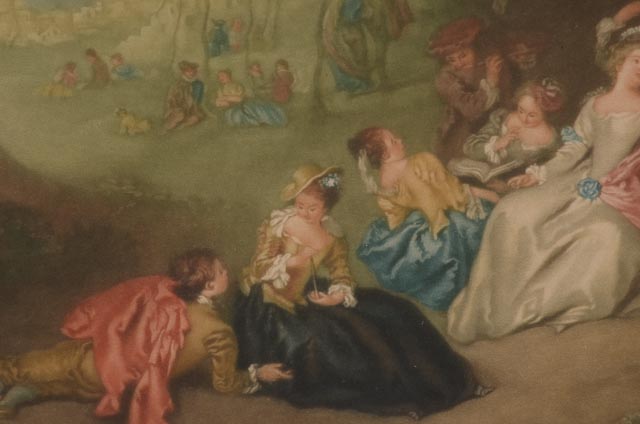 Arthur L. Cox Original Signed Color Mezzotint