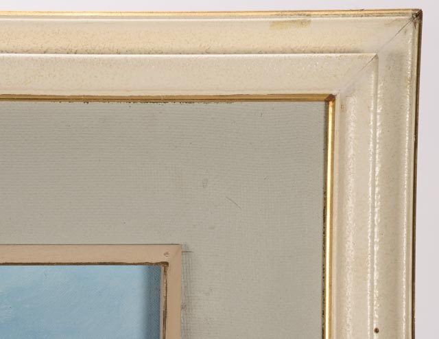 Sylvia Halliday Orginal Oil on Canvas Harbor Scene