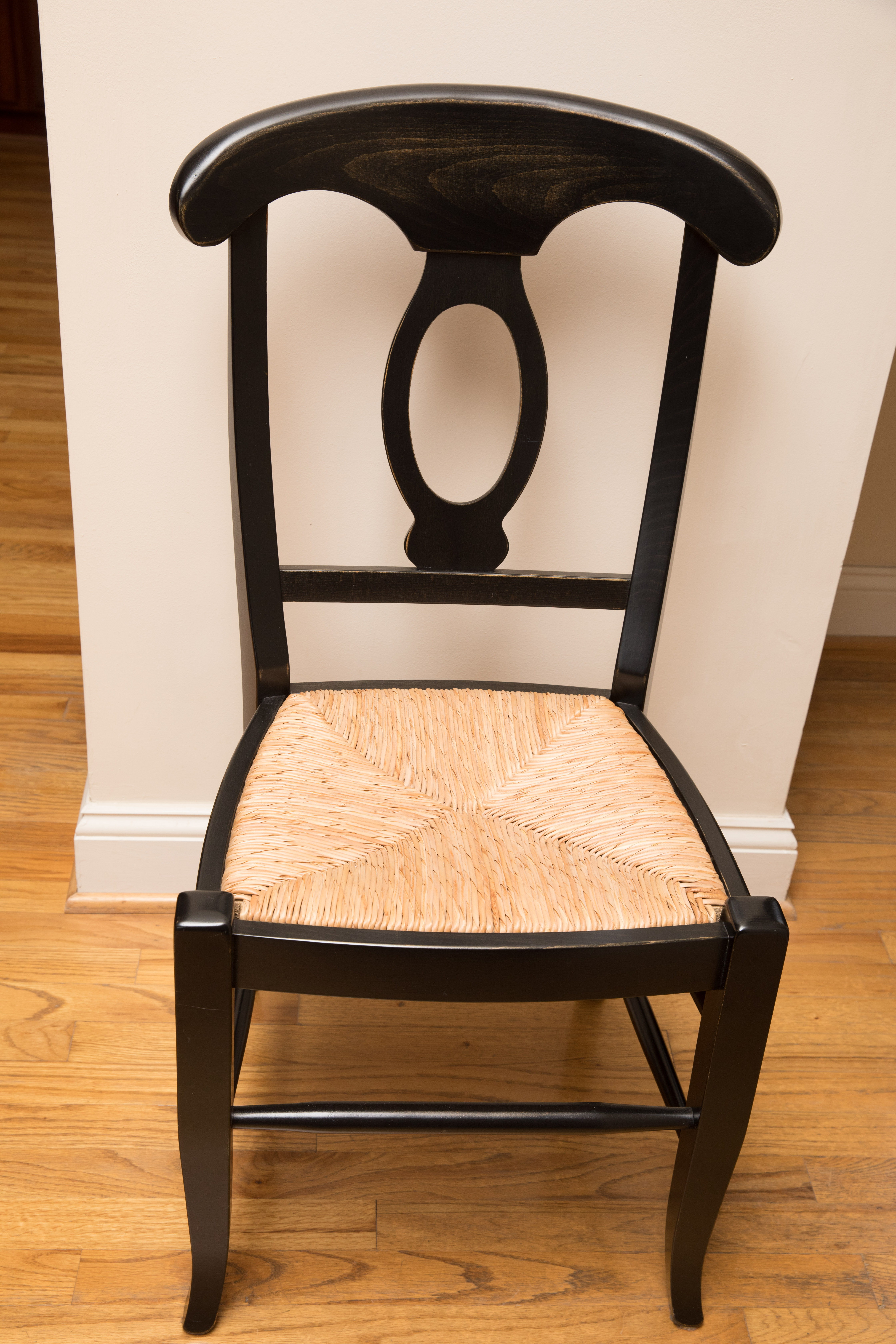 Pottery Barn "Napoleon®" Rush Seat Dining Chair Set of Nine