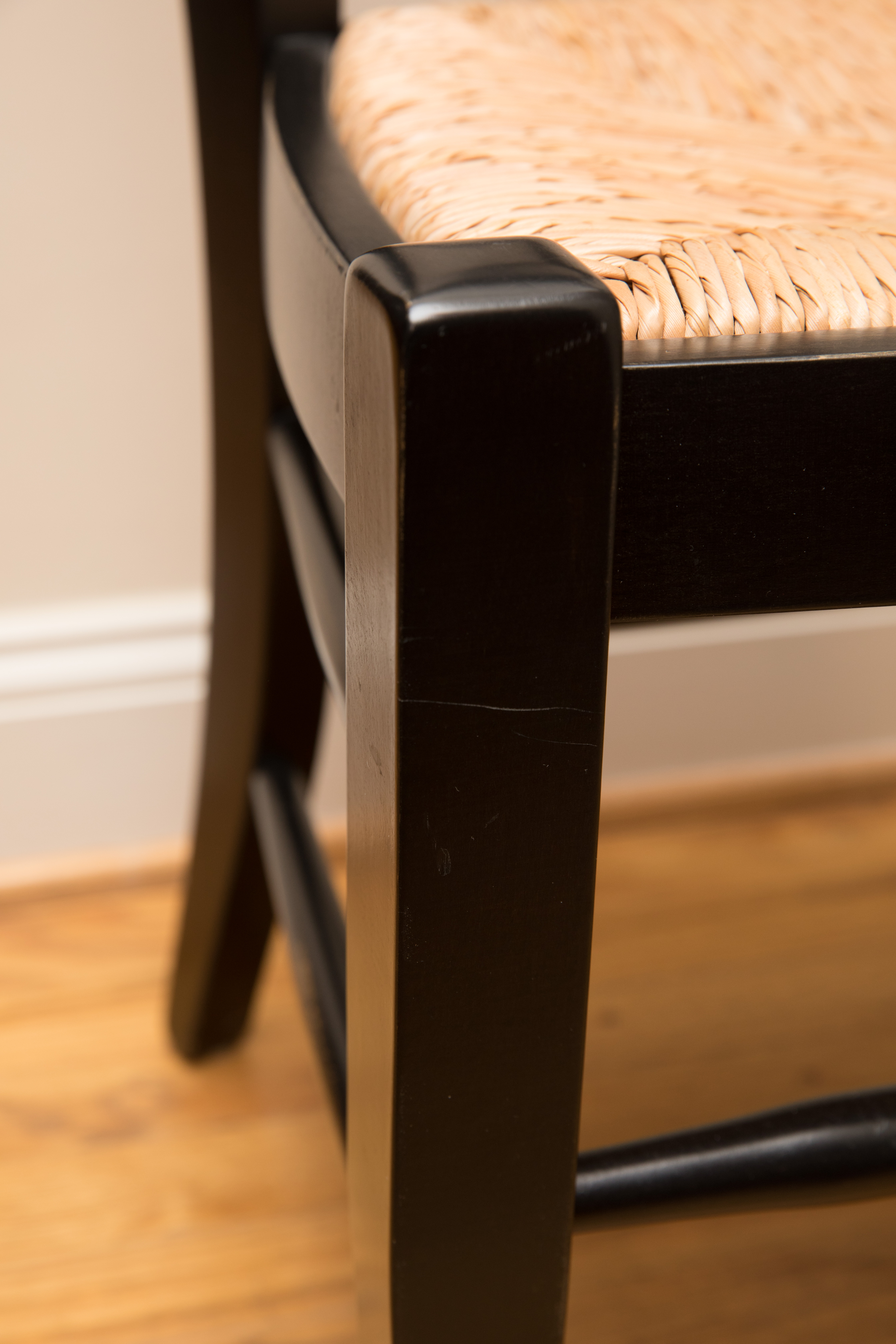 Pottery Barn "Napoleon®" Rush Seat Dining Chair Set of Nine