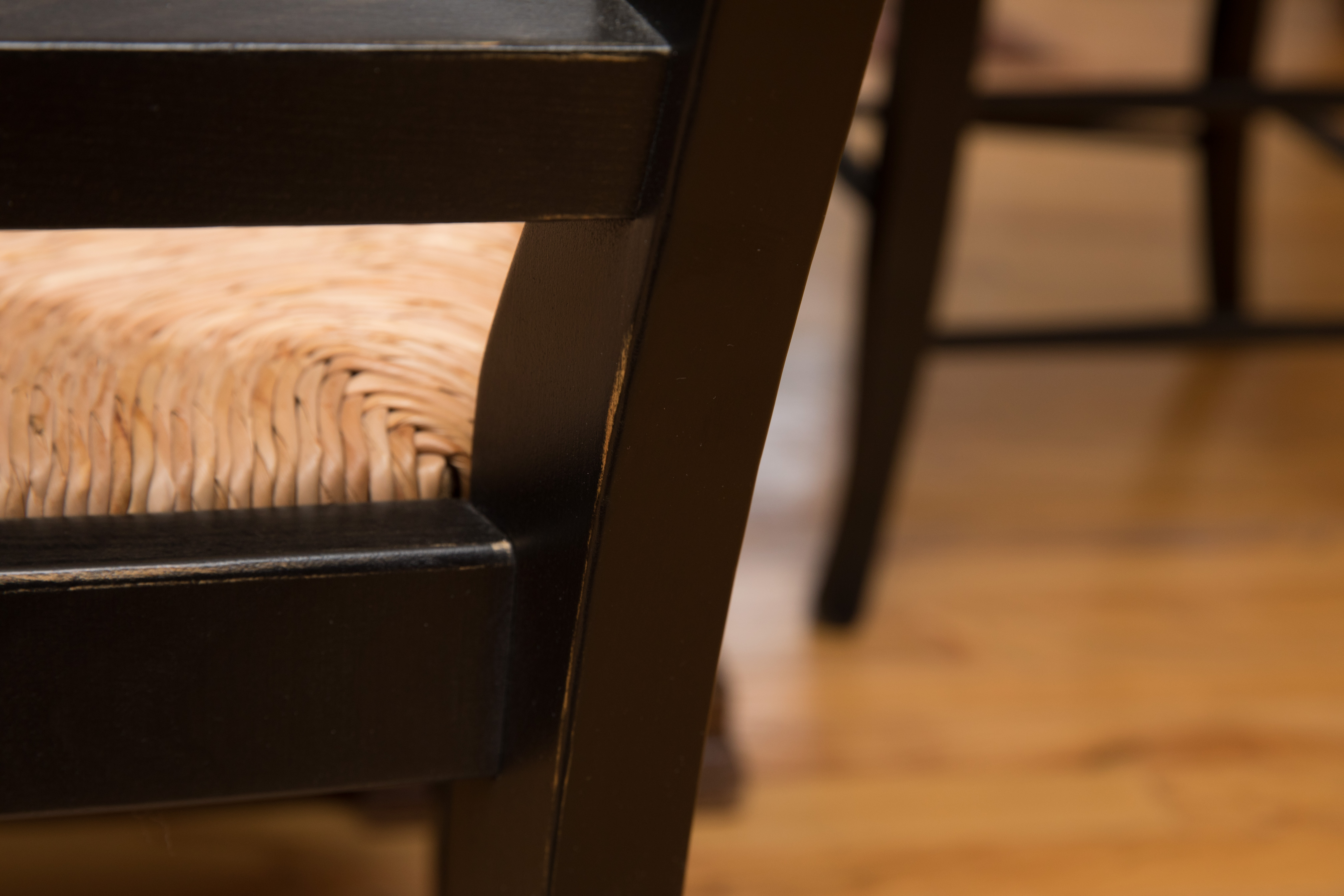 Pottery Barn "Napoleon®" Rush Seat Dining Chair Set of Nine