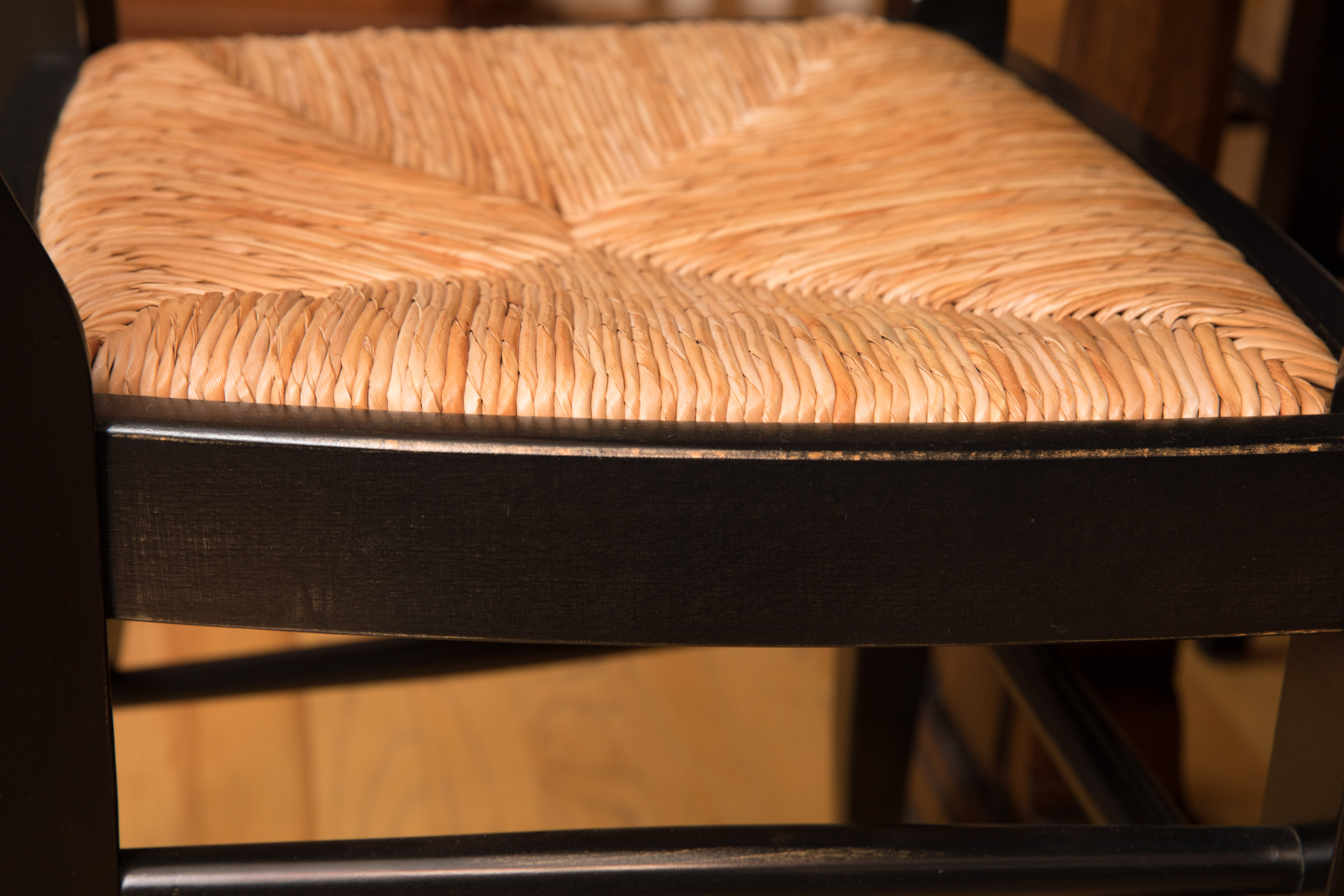 Pottery Barn "Napoleon®" Rush Seat Dining Chair Set of Nine