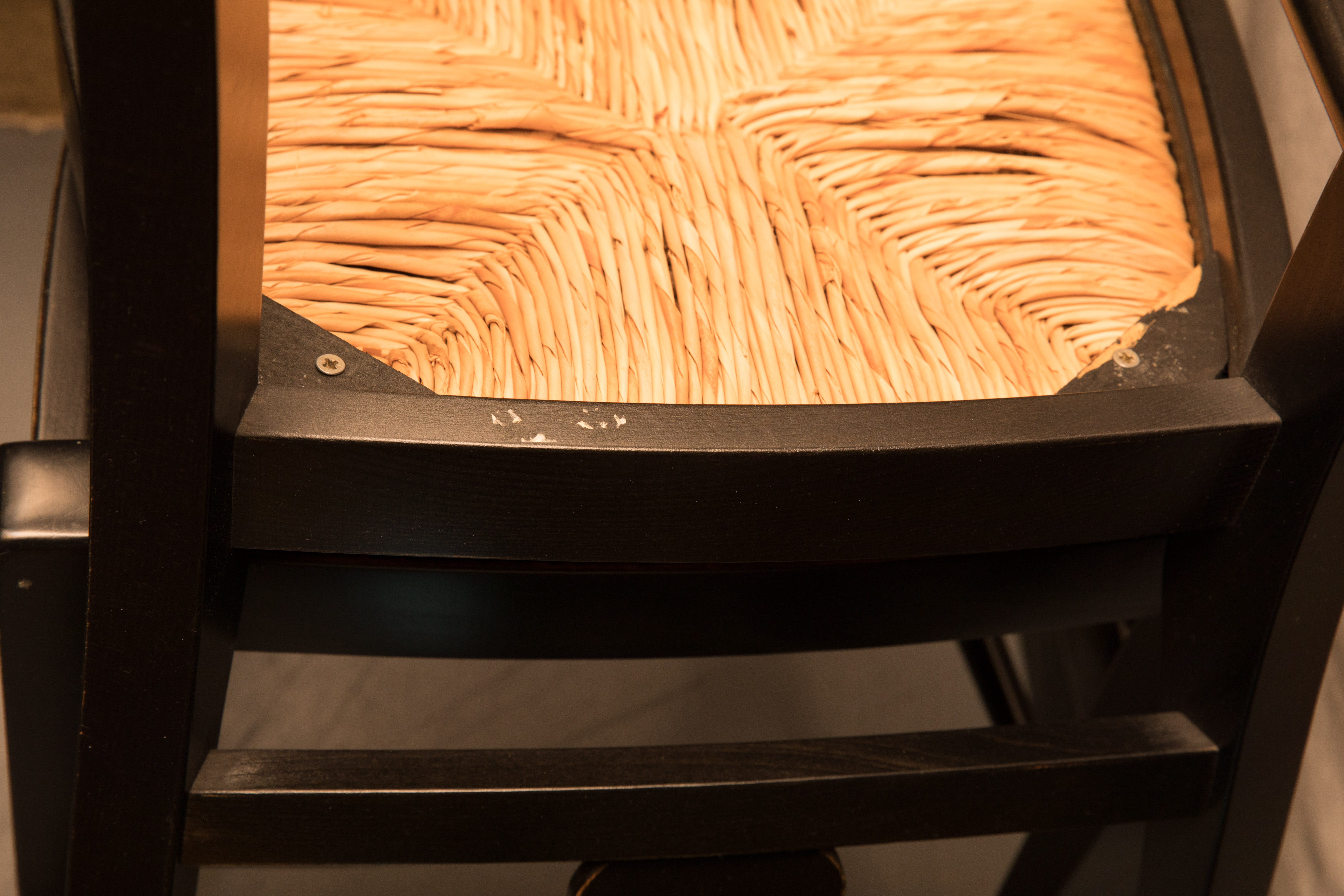 Pottery Barn "Napoleon®" Rush Seat Dining Chair Set of Nine