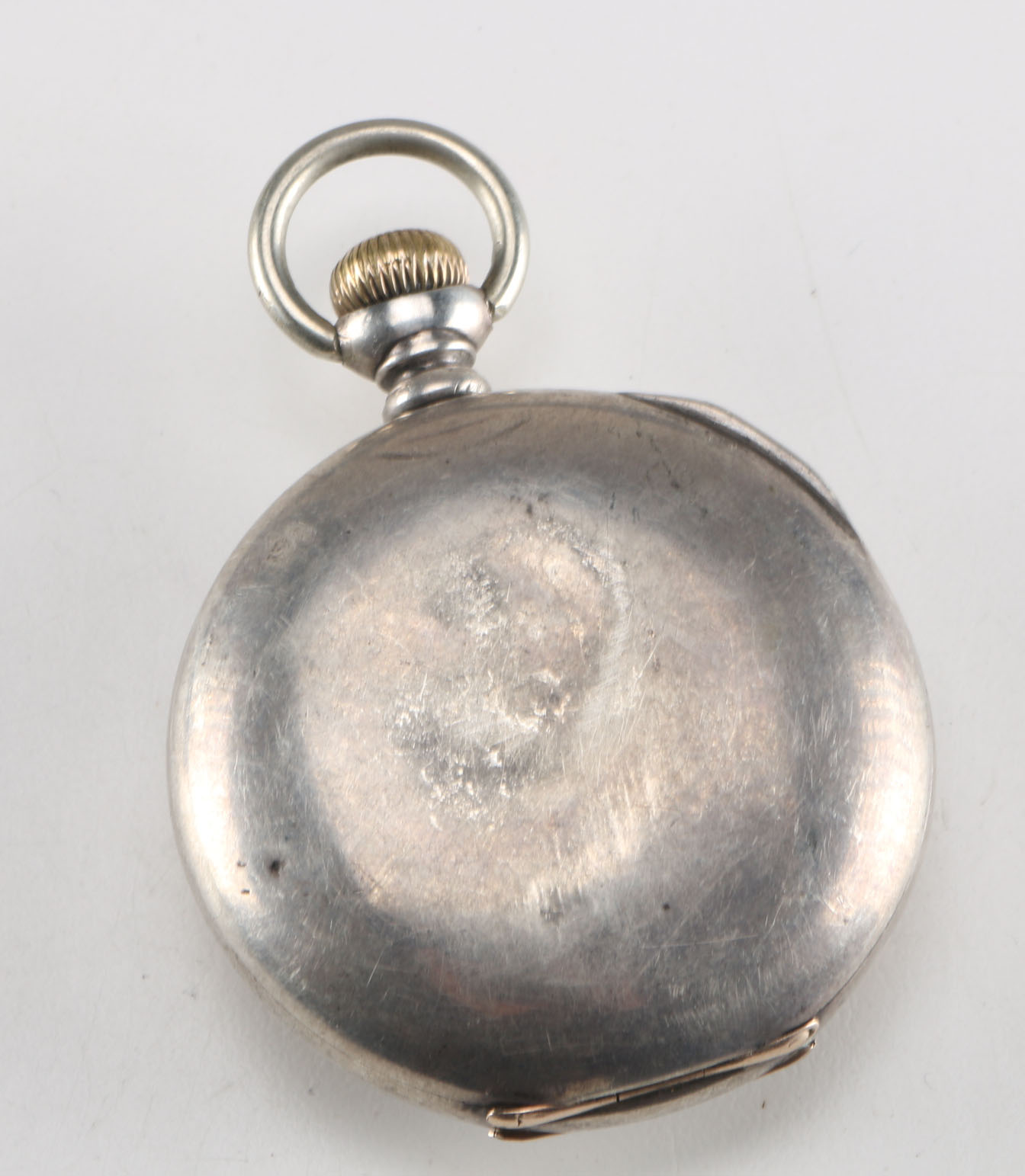 Vintage Waltham Pocket Watch In Coin Silver Case
