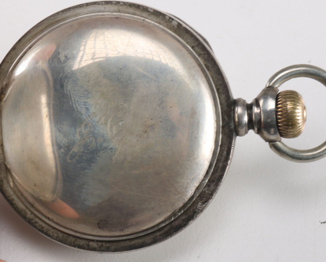 Vintage Waltham Pocket Watch In Coin Silver Case