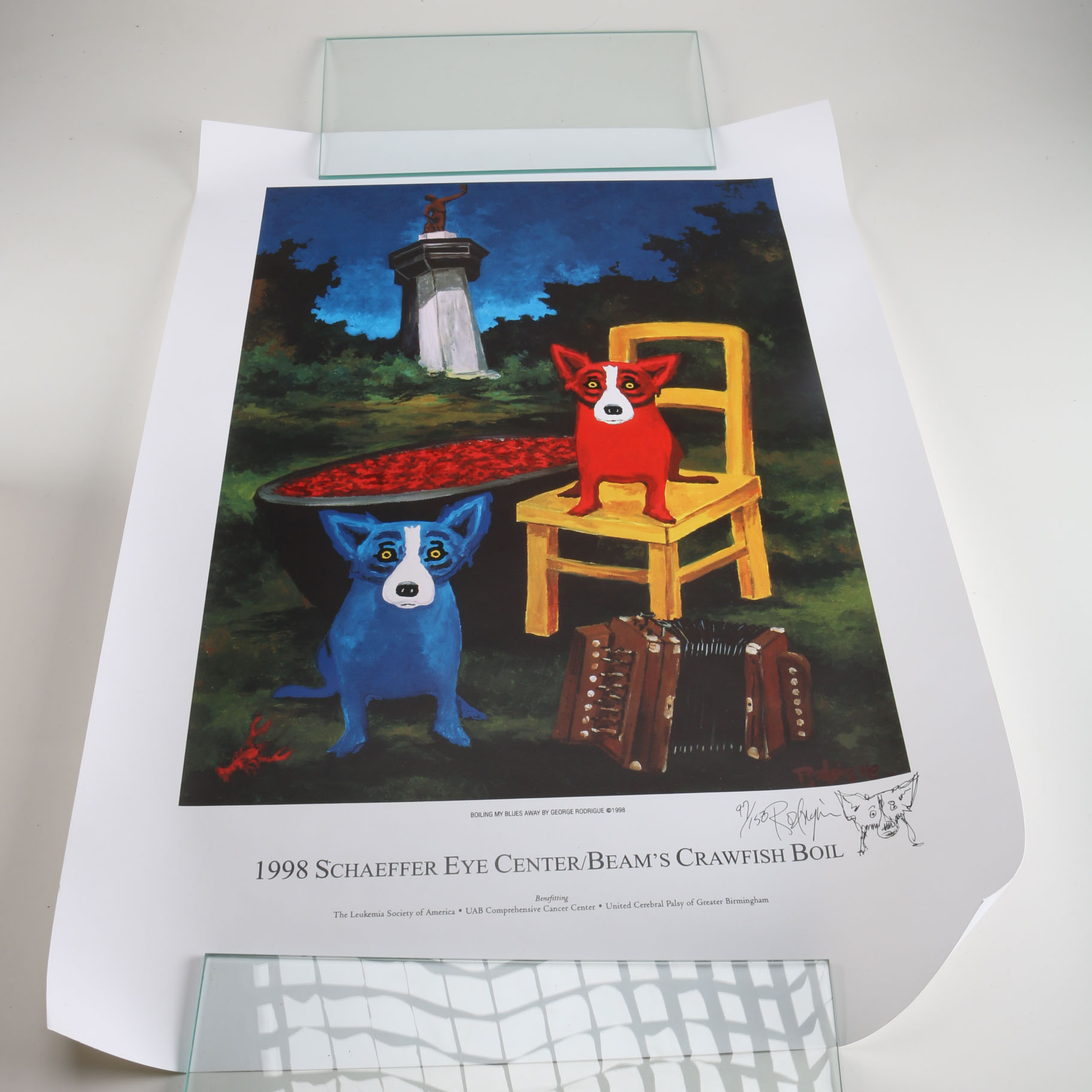 George Rodrigue Signed Event Poster
