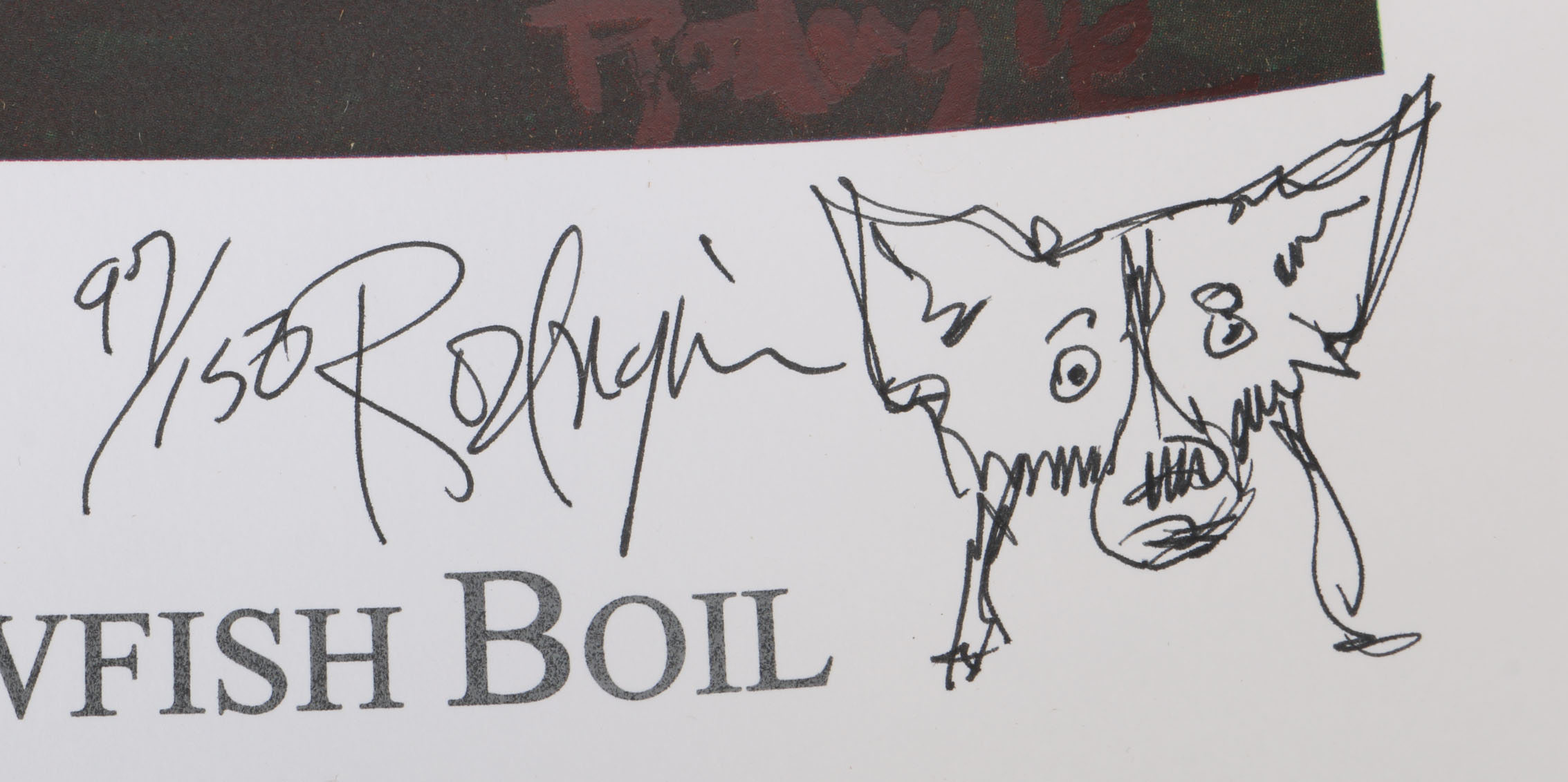 George Rodrigue Signed Event Poster