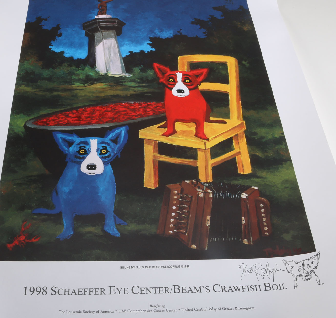 George Rodrigue Signed Event Poster
