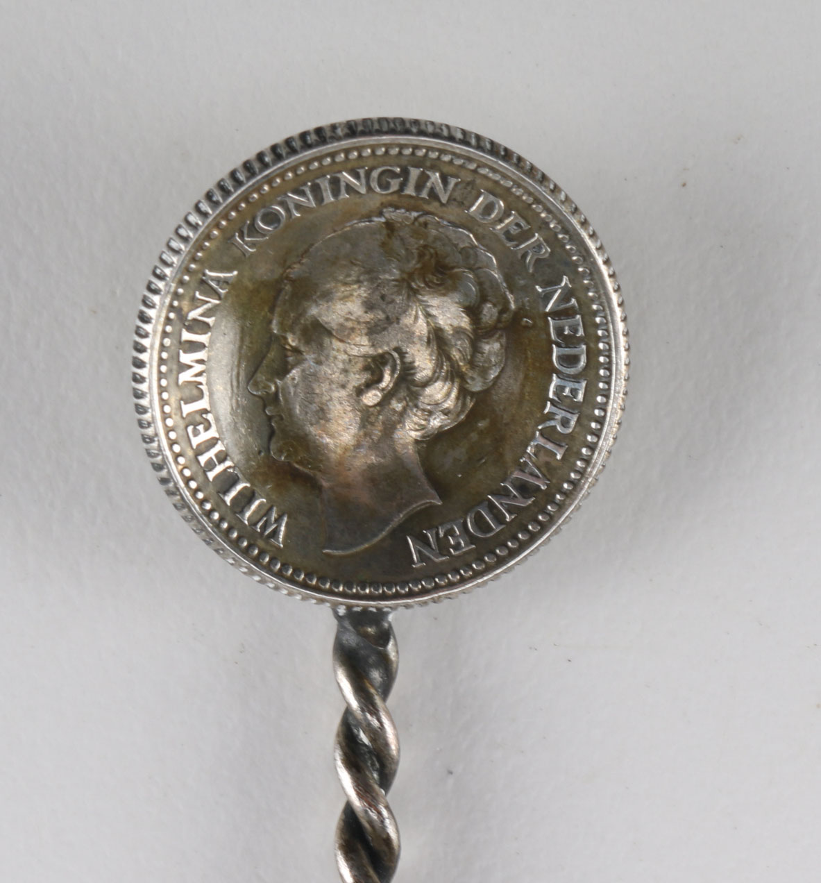 Handcrafted Dutch 800 Silver and Silver Plate Spoon