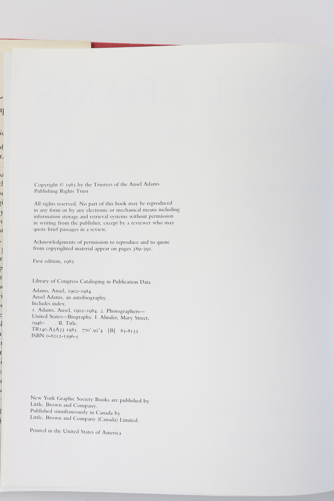 Ansel Adams Books