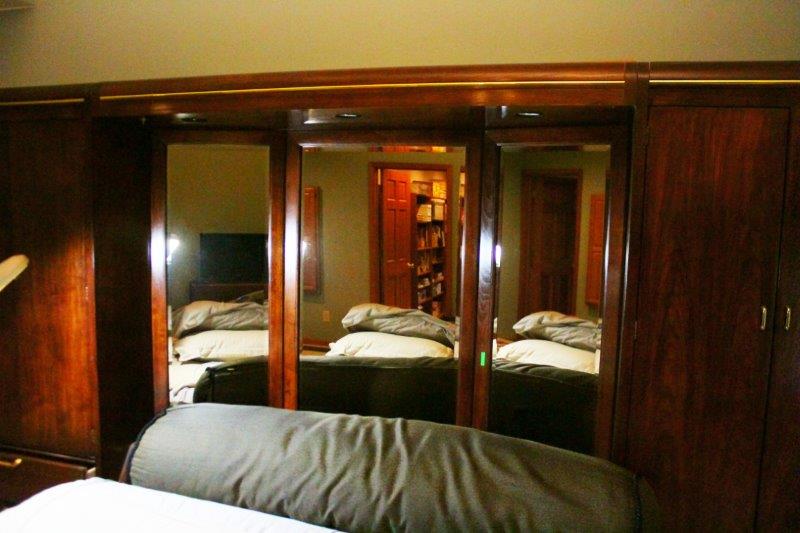 Thomasville Queen-Size Bed Frame with Cabinets and Drawers