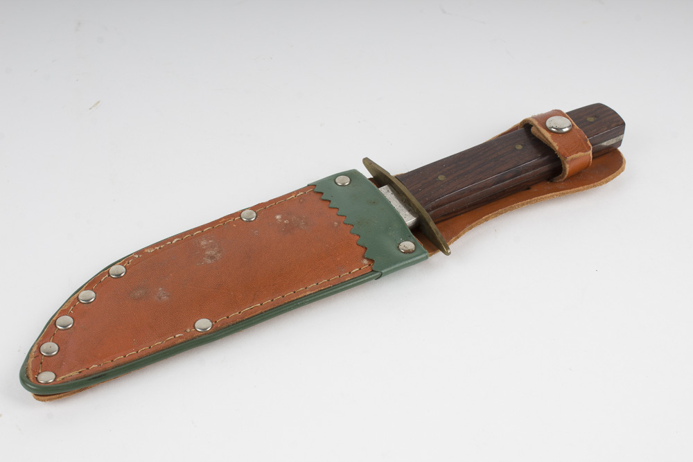 Collection of Case Hunting Knives with Leather Sheath Cases