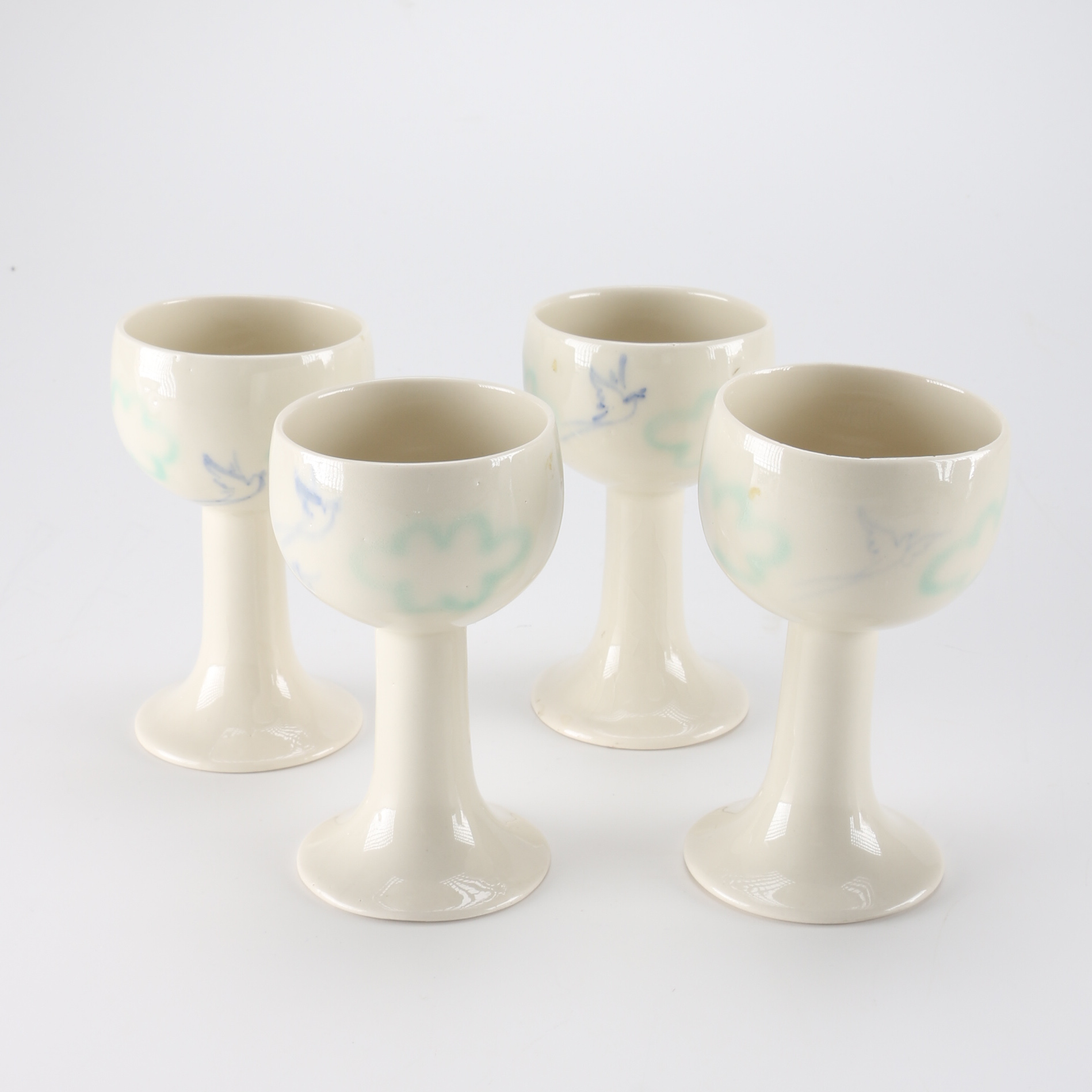 Set of Hill Design Wine Goblets