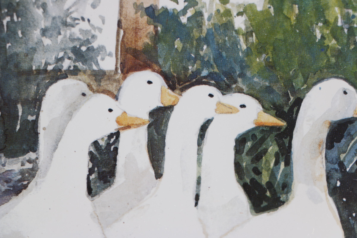 Dawna Darton Offset Lithograph "Dinner Call"