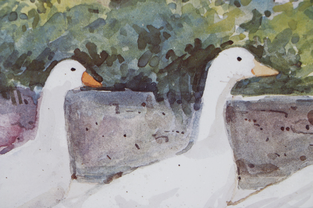 Dawna Darton Offset Lithograph "Dinner Call"