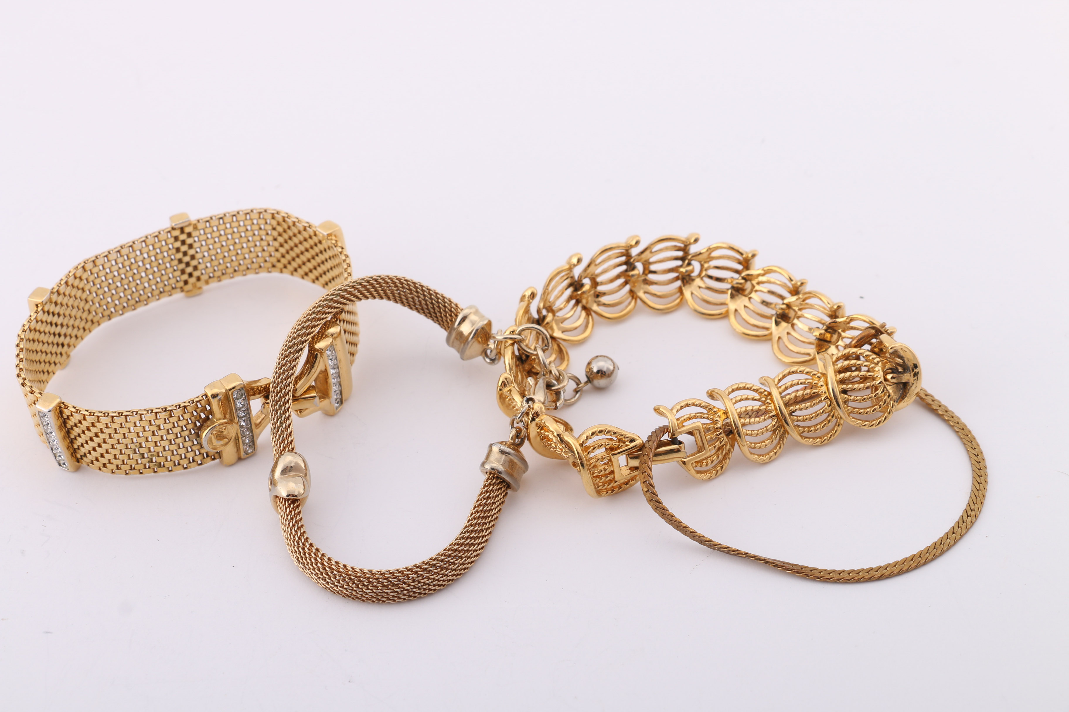 Gold and Silver Tone Trifari, Swarovski, and Napier Jewelry