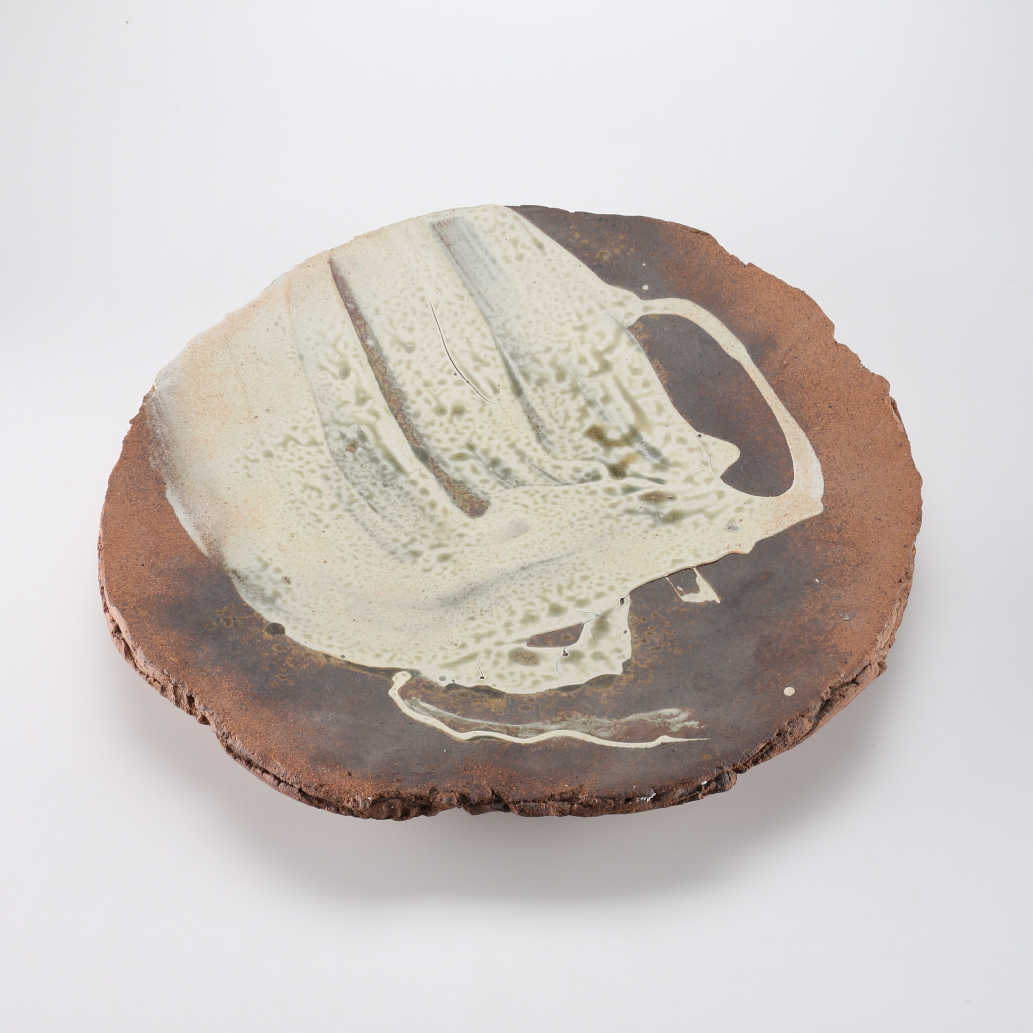 Heavy Painted Art Platter