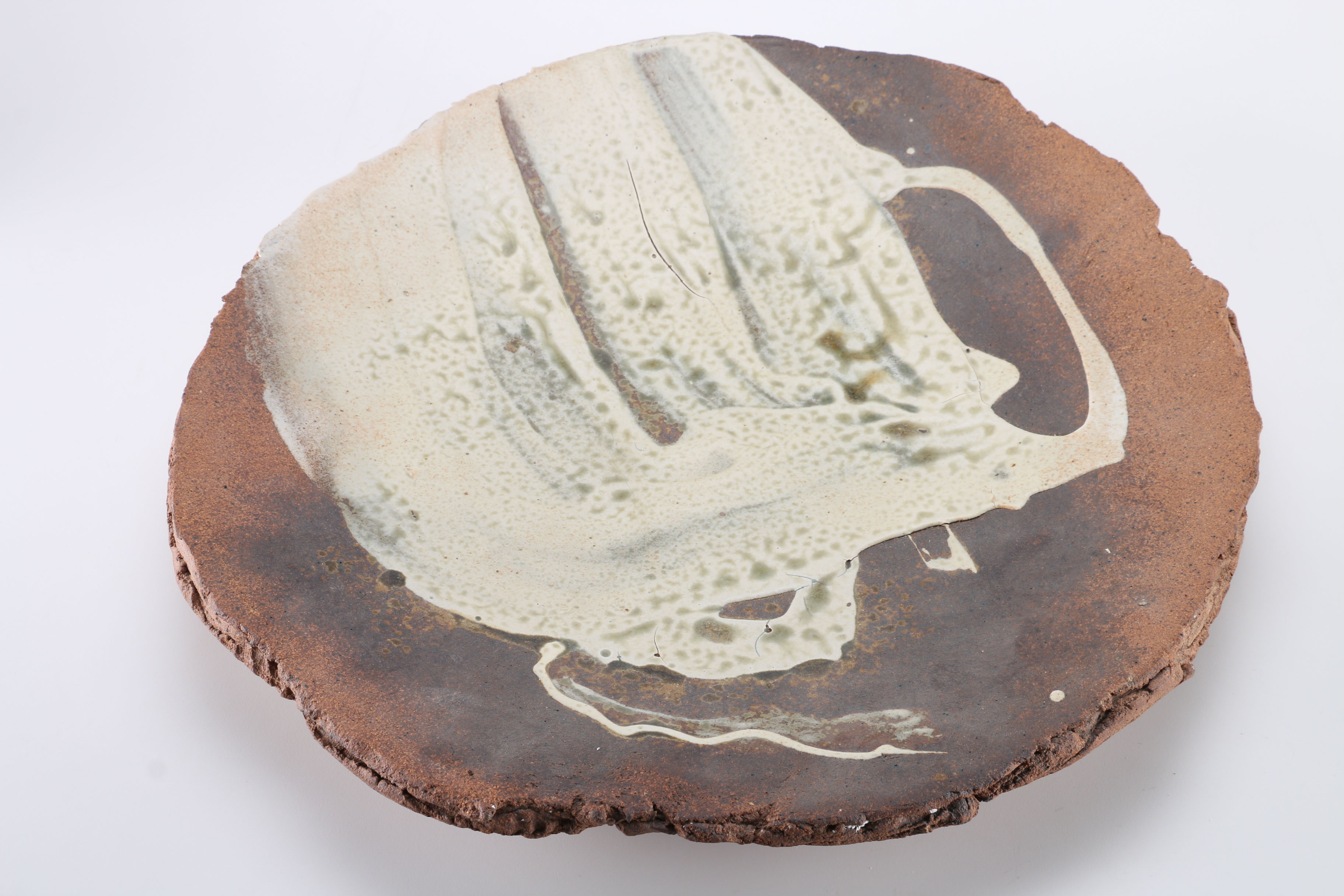 Heavy Painted Art Platter