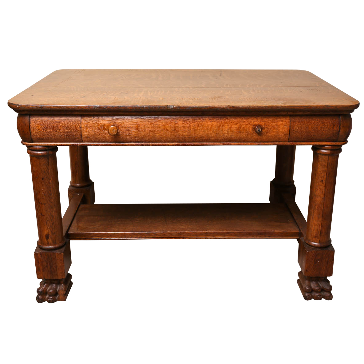 Vintage Lion Foot Oak Table