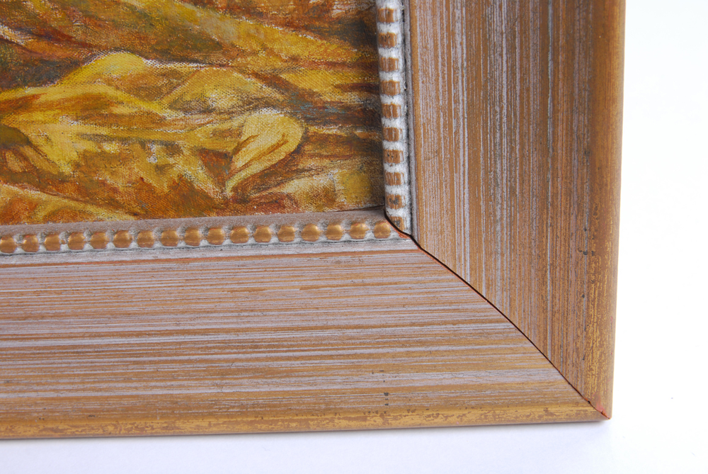 Charles E. Heil Oil on Board Titled "Indian Pipe"