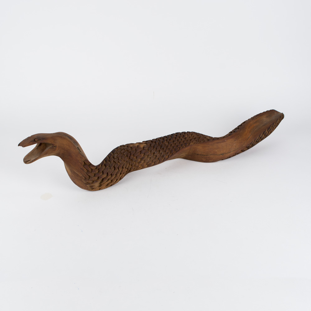 Wooden Eel Sculpture