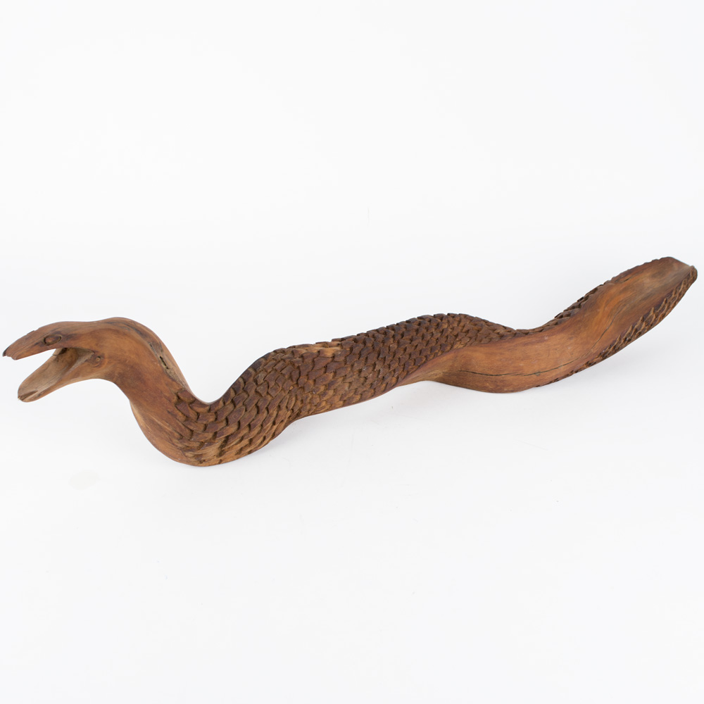Wooden Eel Sculpture