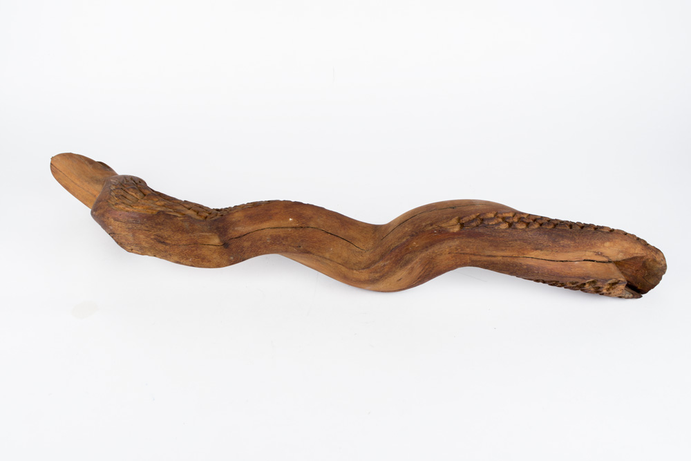 Wooden Eel Sculpture