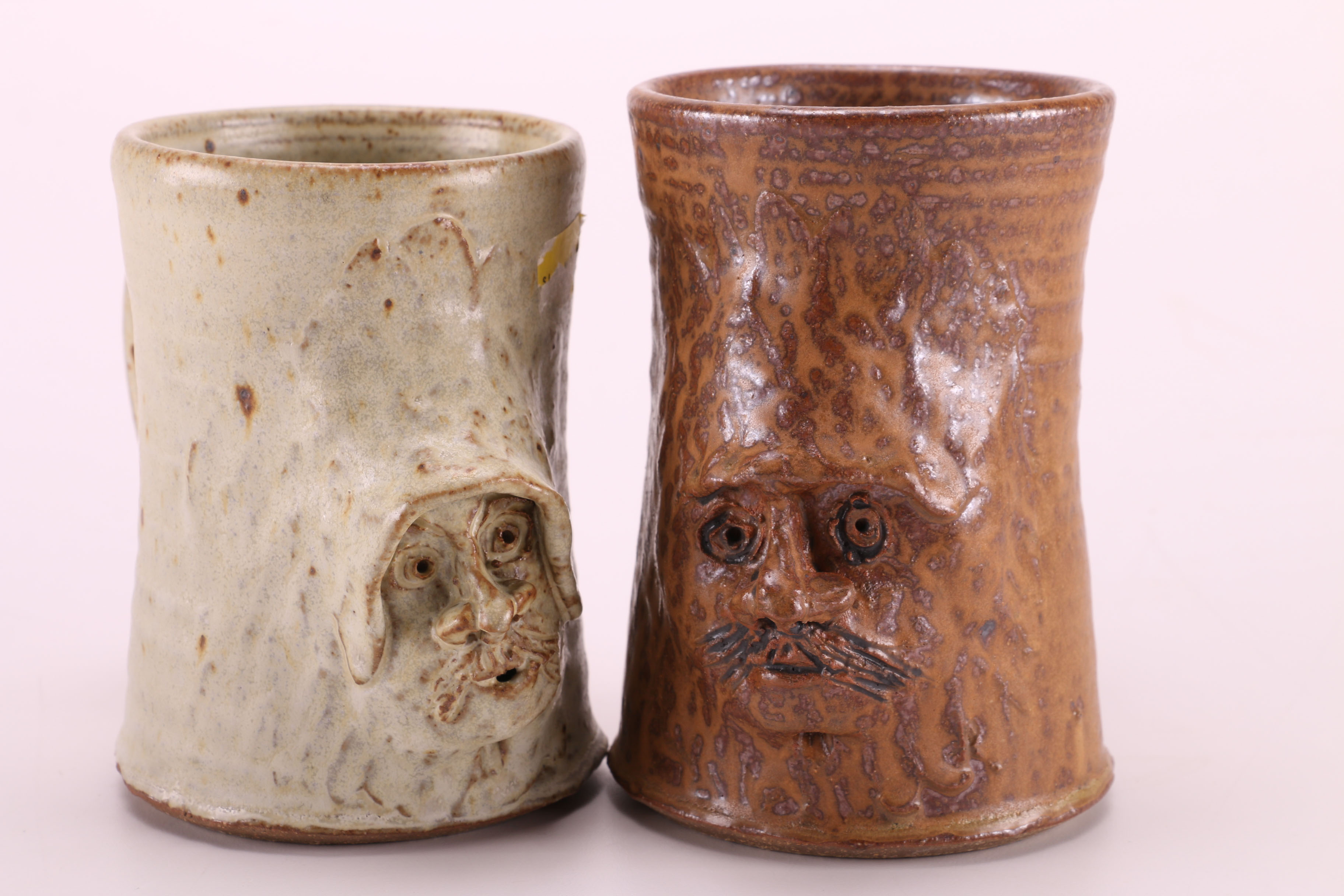 Collection of Mugs with Faces