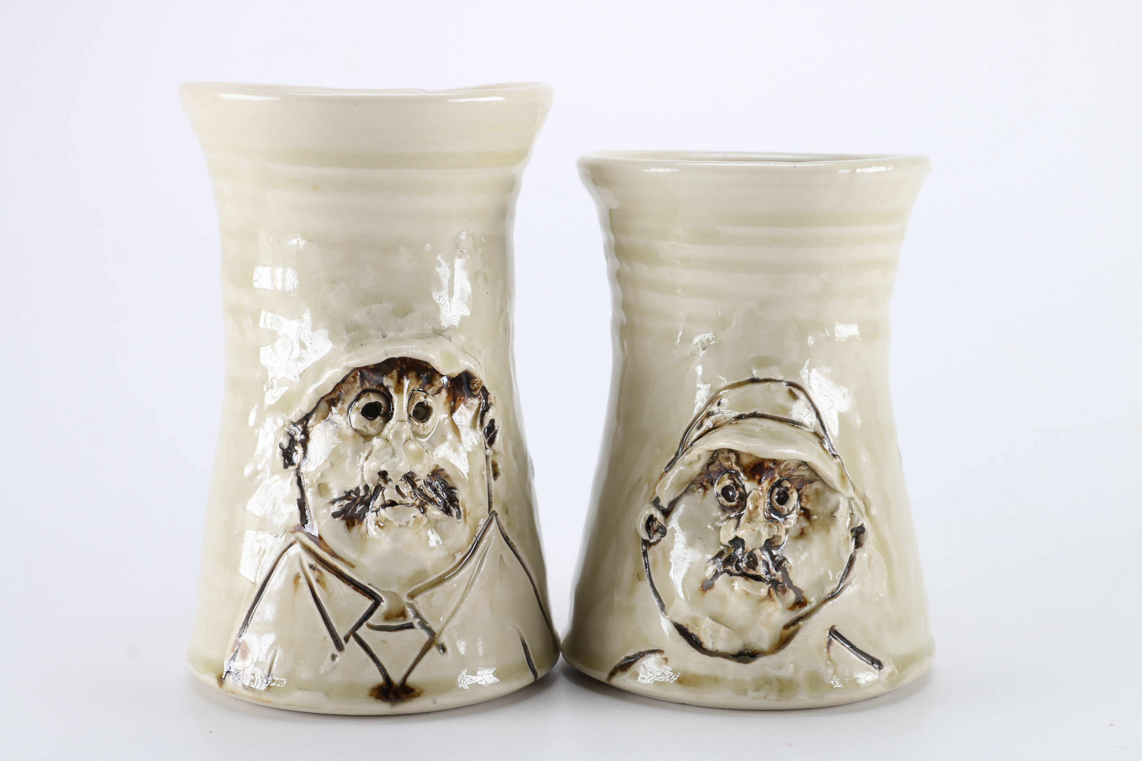 Collection of Mugs with Faces