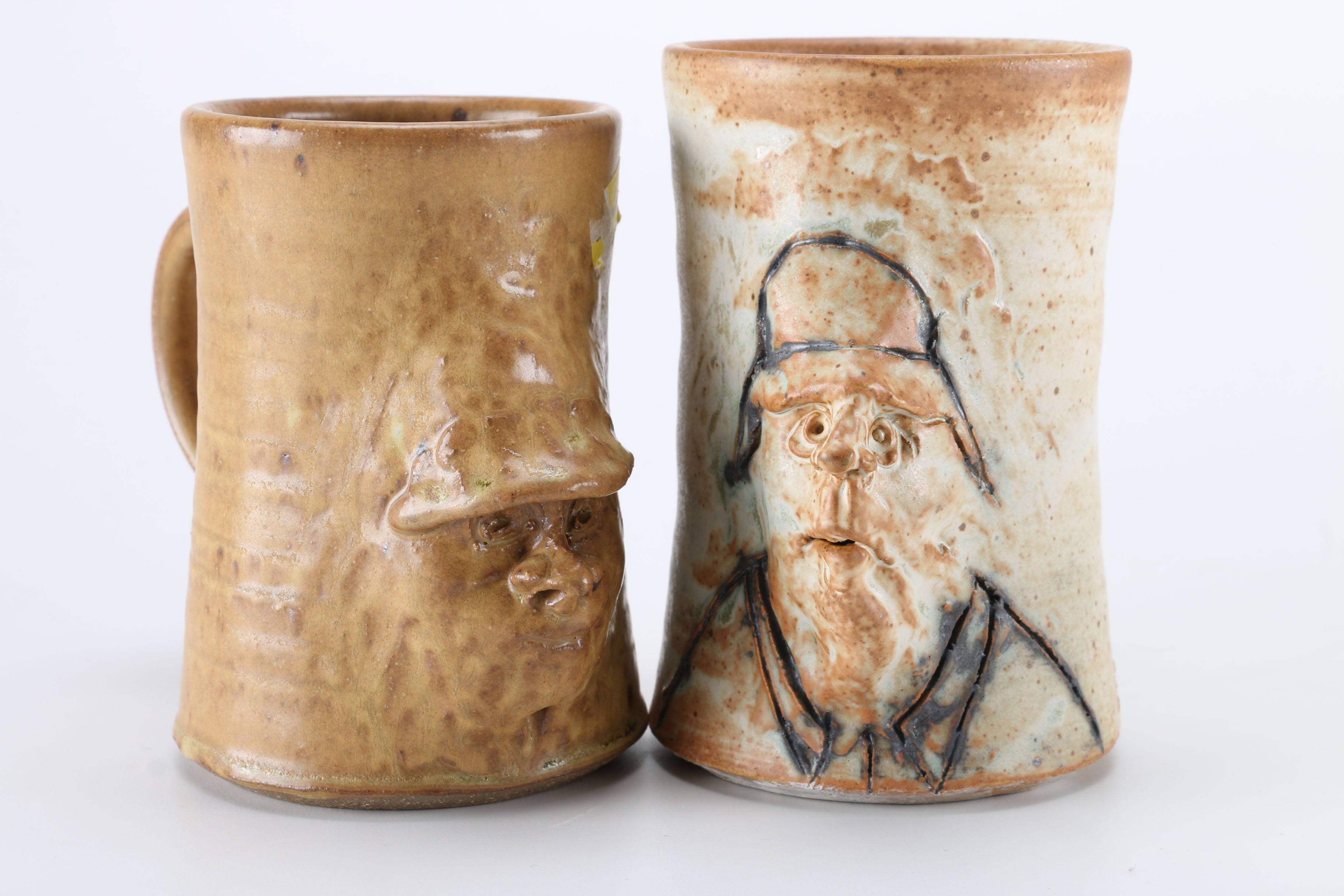 Collection of Mugs with Faces