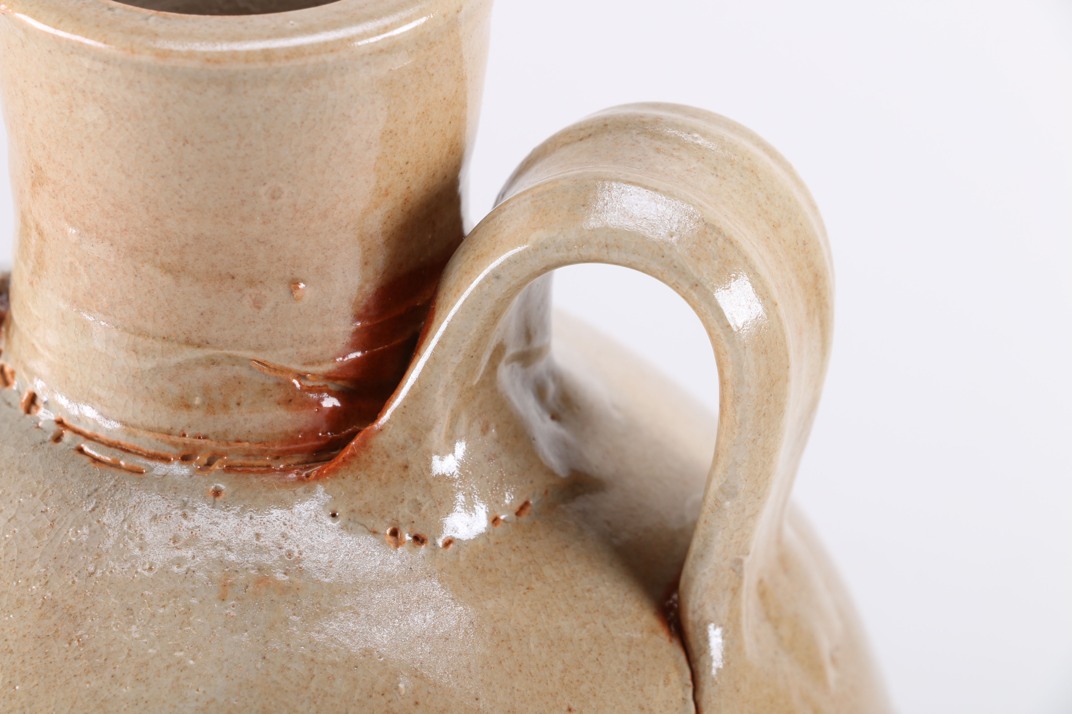 Clay Face Pottery Containers by Bob Allen