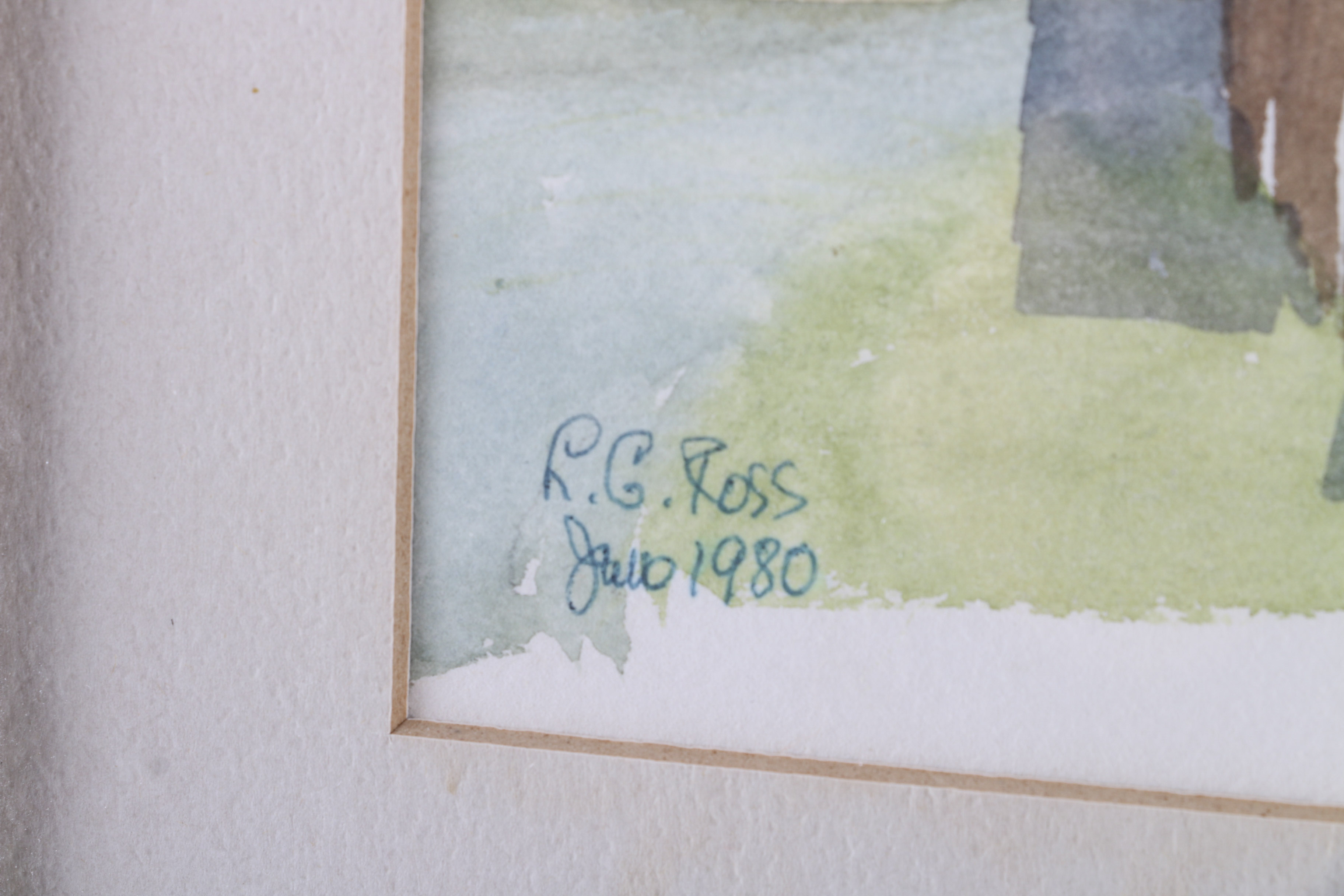 L.G. Ross Original Signed Watercolor