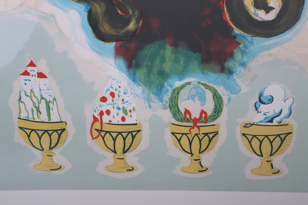 Salvador Dali Lithograph "Wealth, Health, Fame and Love"