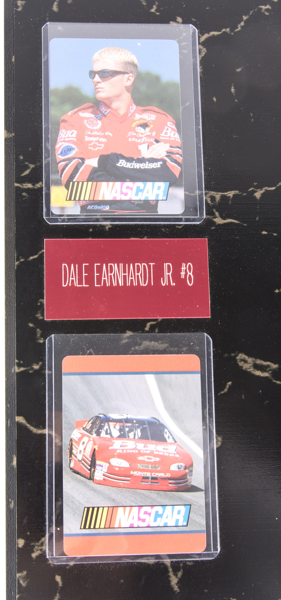 Dale Earnhardt Jr. #8 Plaque and Cars