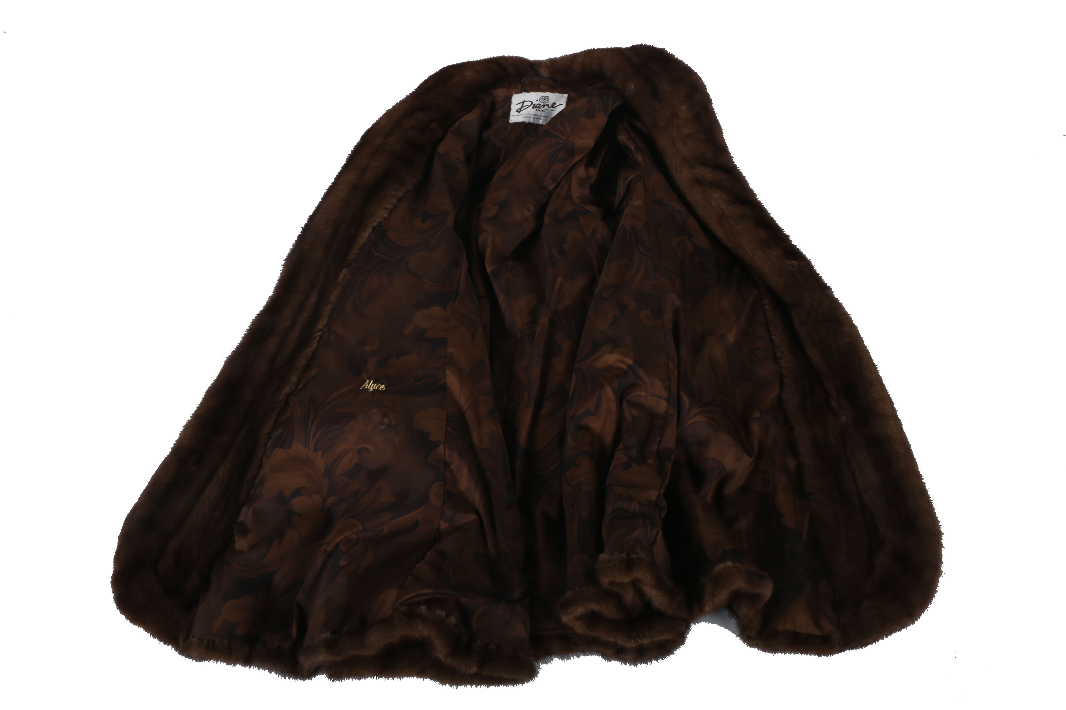 Diane Furs Genuine Mink Coat