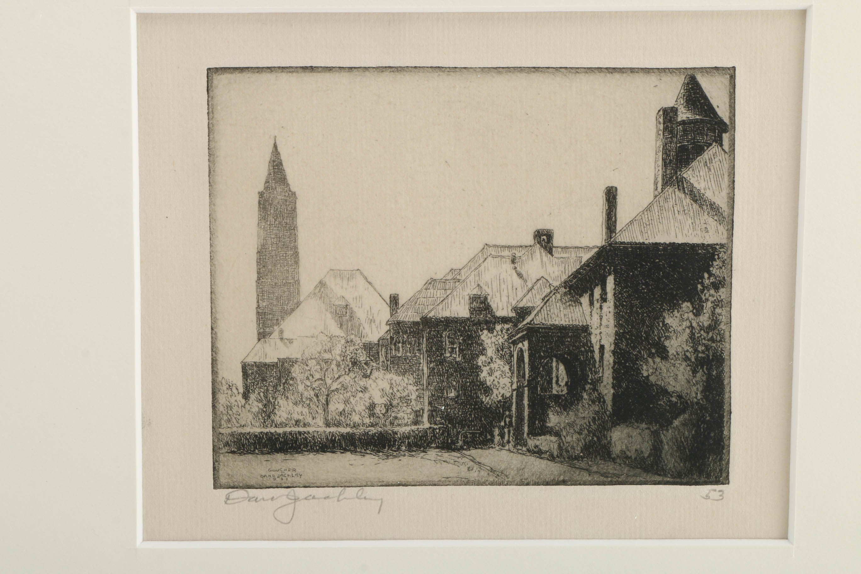 Pair of Dano Jackley Etchings