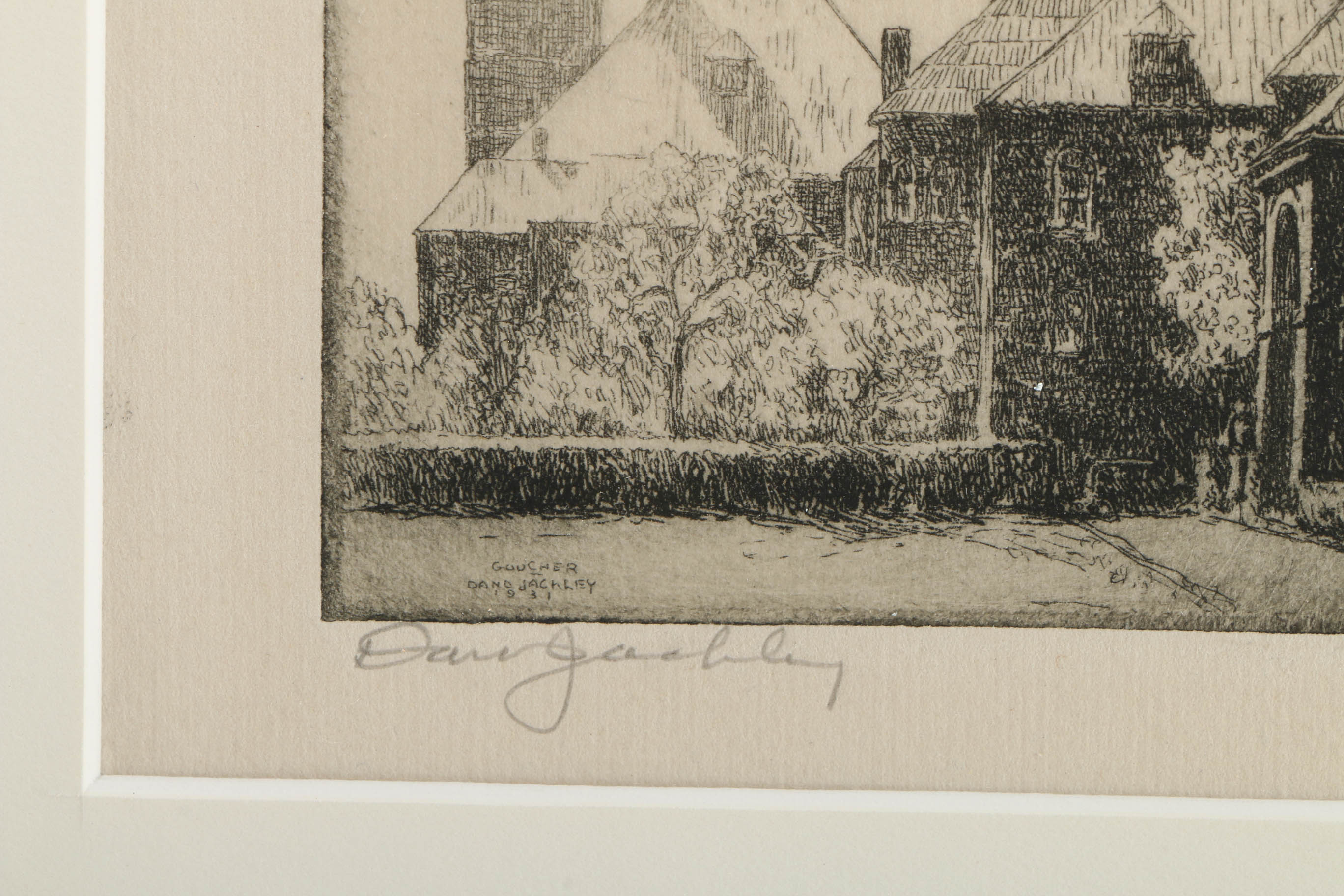 Pair of Dano Jackley Etchings