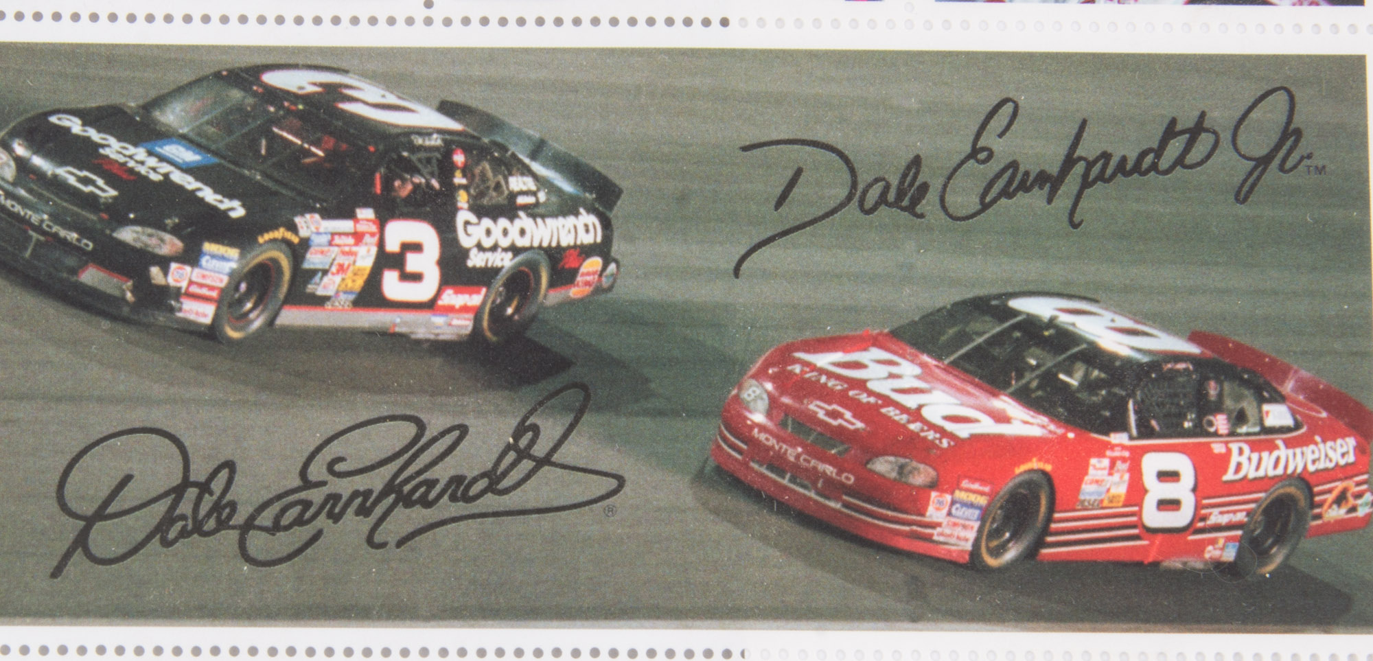 Dale Earnhardt Sr. Postage Stamp Sheet