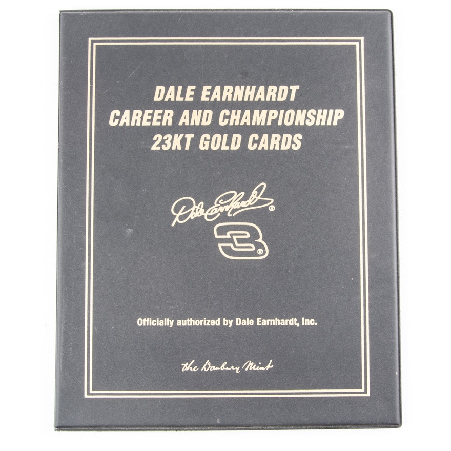 Danbury Mint 23K Plated Dale Earnhardt Sr. Cards