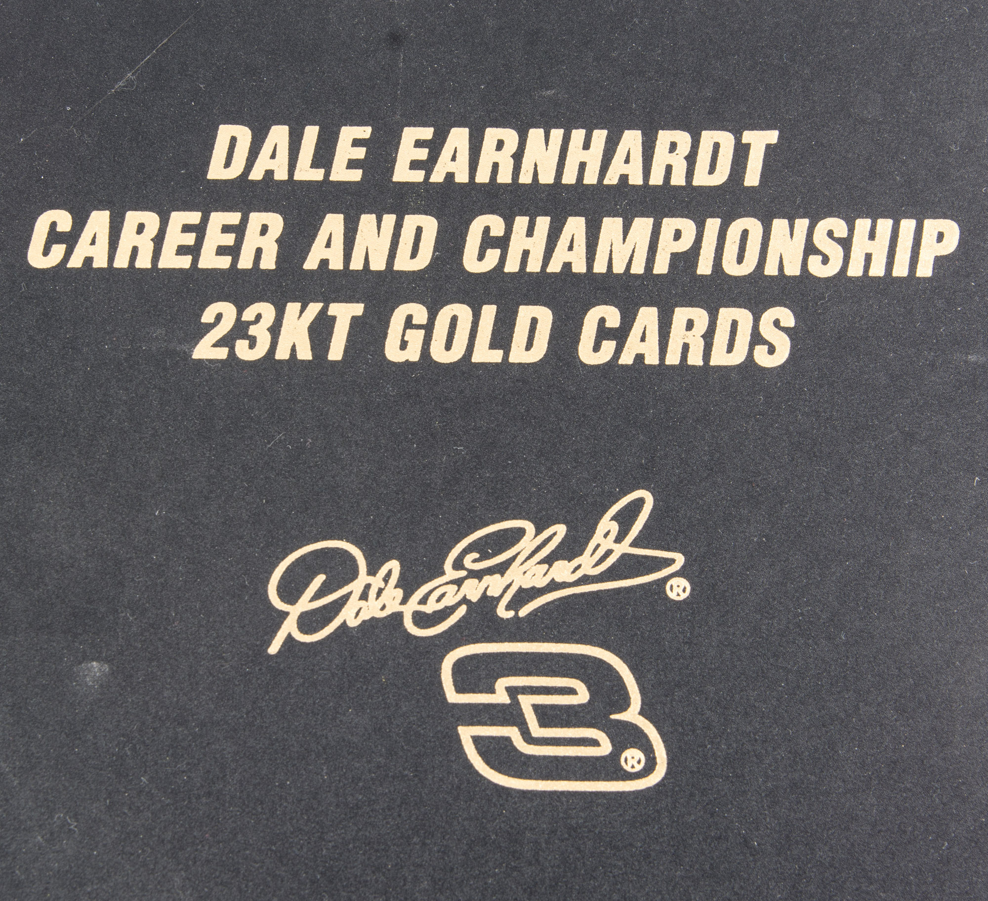 Danbury Mint 23K Plated Dale Earnhardt Sr. Cards