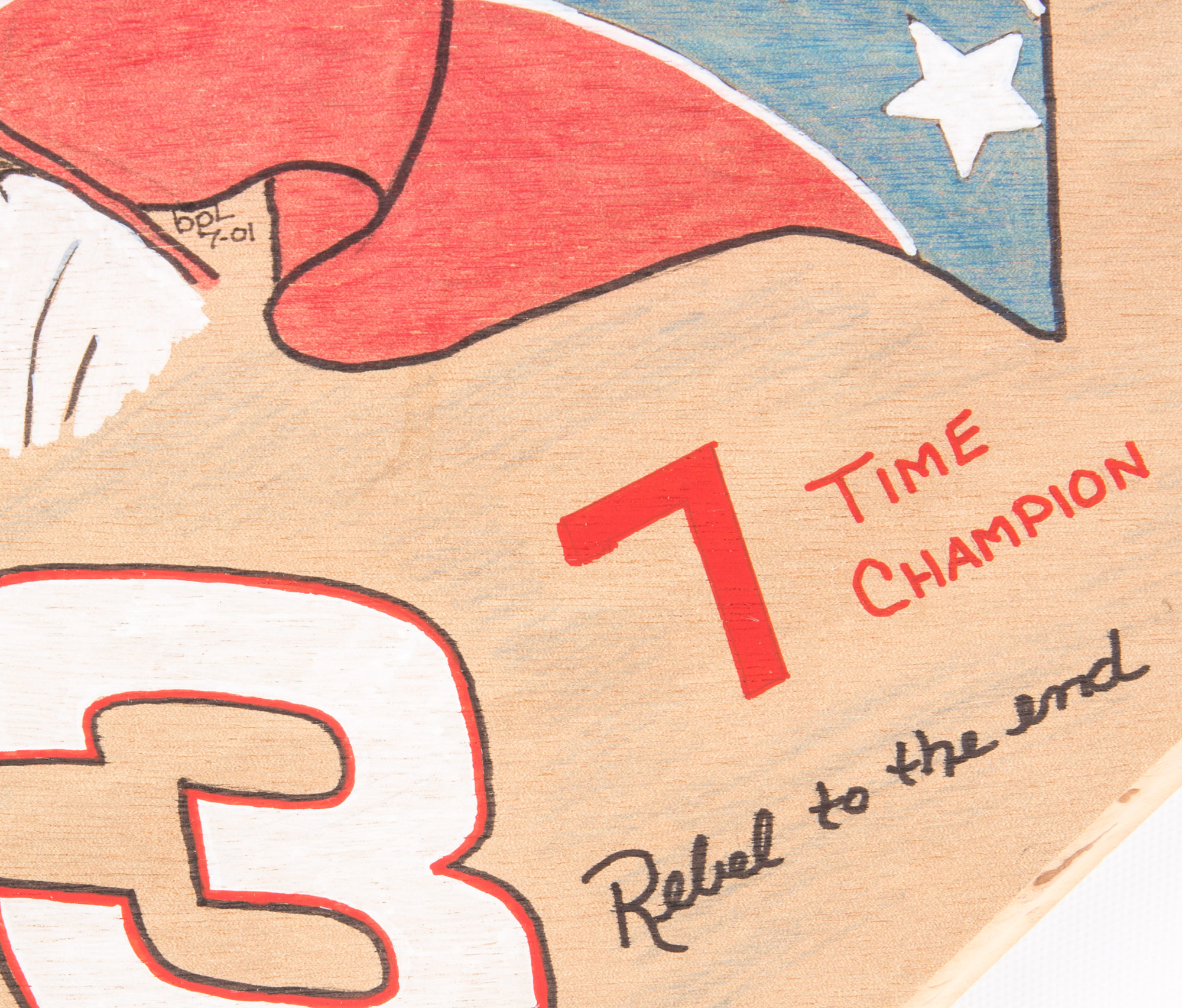 Handcrafted Oak Dale Earnhardt Sr. Plaque