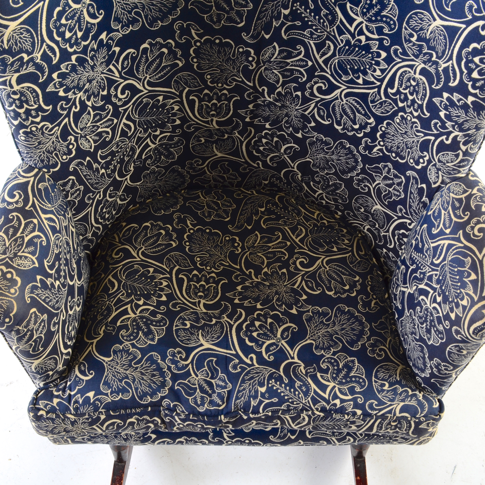 Vintage Upholstered Rocking Chair