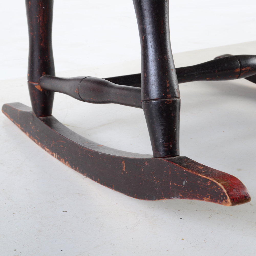 Vintage Upholstered Rocking Chair