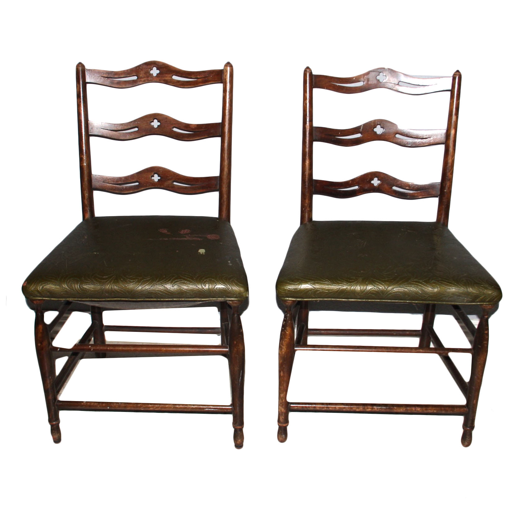 Vintage Ribbon Back Side Chairs